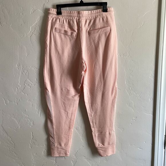 Nine West Active Size Medium Sweatpants - Joggers Pink Pockets Mesh Athleisure - Picture 5 of 9